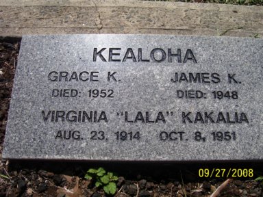 Grandma's Gravestone done by Noe and Joe